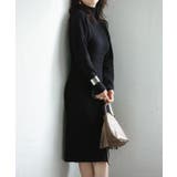 ウエストシェイプタートルネックニットワンピース | SAISON DE PAPILLON  | 詳細画像10