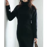 ウエストシェイプタートルネックニットワンピース | SAISON DE PAPILLON  | 詳細画像13