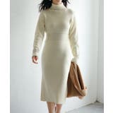 ウエストシェイプタートルネックニットワンピース | SAISON DE PAPILLON  | 詳細画像14