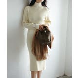 ウエストシェイプタートルネックニットワンピース | SAISON DE PAPILLON  | 詳細画像17