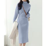 ウエストシェイプタートルネックニットワンピース | SAISON DE PAPILLON  | 詳細画像19