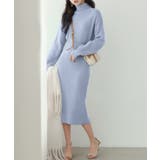 ウエストシェイプタートルネックニットワンピース | SAISON DE PAPILLON  | 詳細画像21