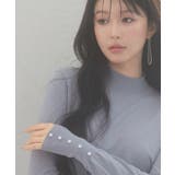 パールボタン付きプチハイネックニットプルオーバー | SAISON DE PAPILLON | 詳細画像50