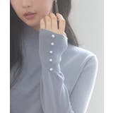 パールボタン付きプチハイネックニットプルオーバー | SAISON DE PAPILLON | 詳細画像52