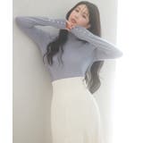 パールボタン付きプチハイネックニットプルオーバー | SAISON DE PAPILLON | 詳細画像69