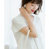 Vネック半袖サマーニットプルオーバー | SAISON DE PAPILLON | 詳細画像8