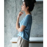 Vネック半袖サマーニットプルオーバー | SAISON DE PAPILLON | 詳細画像48