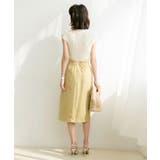 フレンチスリーブリブ切替サマーニットトップス | SAISON DE PAPILLON  | 詳細画像6 