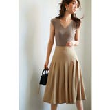 フレンチスリーブリブ切替サマーニットトップス | SAISON DE PAPILLON  | 詳細画像32 