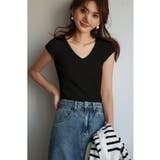 フレンチスリーブリブ切替サマーニットトップス | SAISON DE PAPILLON  | 詳細画像41 