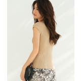 フレンチスリーブリブ切替サマーニットトップス | SAISON DE PAPILLON  | 詳細画像55 