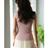 フレンチスリーブリブ切替サマーニットトップス | SAISON DE PAPILLON  | 詳細画像66 