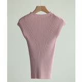 フレンチスリーブリブ切替サマーニットトップス | SAISON DE PAPILLON  | 詳細画像76 