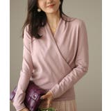 授乳もオフィスも両立カシュクールネックニットトップス | SAISON DE PAPILLON  | 詳細画像21 