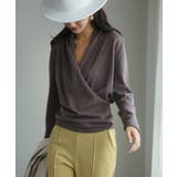 授乳もオフィスも両立カシュクールネックニットトップス | SAISON DE PAPILLON  | 詳細画像30 