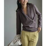 授乳もオフィスも両立カシュクールネックニットトップス | SAISON DE PAPILLON  | 詳細画像34 