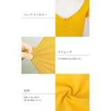 ボディコンミニワンピース キャバドレス レースアップ 前後深Vネック 半袖 | 3uers | 詳細画像3