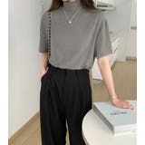 ハイネック 半袖 Tシャツ | 3uers | 詳細画像9