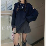 リボンモチーフ ビッグシルエット ニット トップス レディース | 3uers | 詳細画像21
