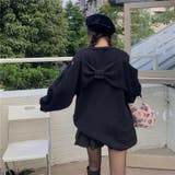 リボンモチーフ ビッグシルエット ニット トップス レディース | 3uers | 詳細画像30