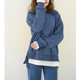 1枚2役 重ね着風 トレーナー | 3uers | 詳細画像37