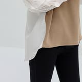 異素材 切替トップス ブラウス レイヤード風韓国ファッション 体型カバー | 3uers | 詳細画像26 