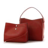 レッド | カシュカシュ cachecache / ヒネリハンドルインバッグセットトート | UNBILLION