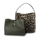 レオパード | カシュカシュ / アニマル柄ヒネリハンドルインバッグセットトート | UNBILLION