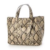 カシュカシュ cachecache / パイソン柄手提げトートS | UNBILLION | 詳細画像1