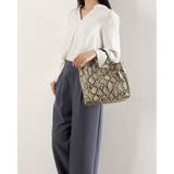 カシュカシュ cachecache / パイソン柄手提げトートS | UNBILLION | 詳細画像7