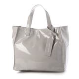 ライトグレー | カシュカシュ cachecache / ソフトエナメルスクエア手提げトートS | UNBILLION