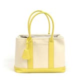 ライトイエロー | カシュカシュ / ショルダー付きパーテーションキャンバストートL | UNBILLION