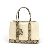 パイソン | カシュカシュ / ショルダー付きパーテーションキャンバストートL | UNBILLION