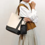 カシュカシュ / スマホショルダー付きワンハンドルパーテーショントートバッグ | UNBILLION | 詳細画像1 