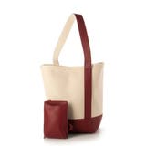 レッド | カシュカシュ / スマホショルダー付きワンハンドルパーテーショントートバッグ | UNBILLION