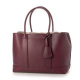 ワイン | カシュカシュ / ショルダー付きパーテーション合成皮革トートL | UNBILLION