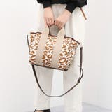 ベージュレオパード | カシュカシュ / 柄アソートジャガード2wayトートバッグ | UNBILLION