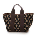 ブラウンミックス | カシュカシュ / 柄アソートジャガード2wayトートバッグ | UNBILLION