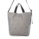 ライトグレー | カシュカシュ cachecache / ドット刺繍ナイロン2wayショルダー | UNBILLION