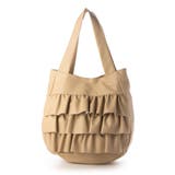 ベージュ | カシュカシュ cachecache / フリルトートバッグ | UNBILLION