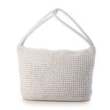 ホワイト | カシュカシュ / 2wayハンドルメタリックコード編みトートバッグ | UNBILLION