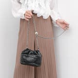 カシュカシュ  / 口元ギャザーメタリックキルトミニショルダー | UNBILLION | 詳細画像15 