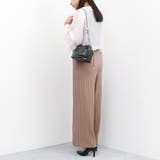 カシュカシュ  / 口元ギャザーメタリックキルトミニショルダー | UNBILLION | 詳細画像16 