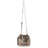 ダークシルバー | カシュカシュ  / 口元ギャザーメタリックキルトミニショルダー | UNBILLION