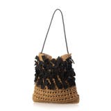 ブラック | カシュカシュ cachecache / ペーパー手編みリボントート | UNBILLION