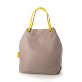 イエロー | カシュカシュ cachecache / ナイロンツイル牛革付属ハトメショルダー | UNBILLION