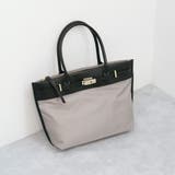 ライトグレー | ペルケ perche / ナイロン牛革ヒネリ金具トートバッグ | UNBILLION