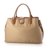 ライトベージュ | ペルケ perche / ナイロン×牛革付属ユーティリティ2wayトート | UNBILLION