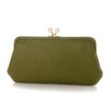 オリーブ | ペルケ perche / アクリル玉がま口長財布 | UNBILLION