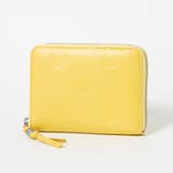 イエロー | ペルケ perche / ドット型押しラウンドパームフィット財布 | UNBILLION
